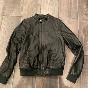 Abercrombie Kids Leather Jacket Size XL